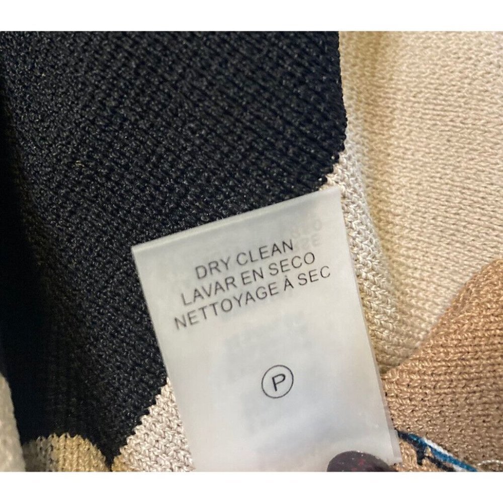 Calvin Klein Women’s Striped Flyaway Topper Jacket Cardigan Longline Size Large - Picture 8 of 13